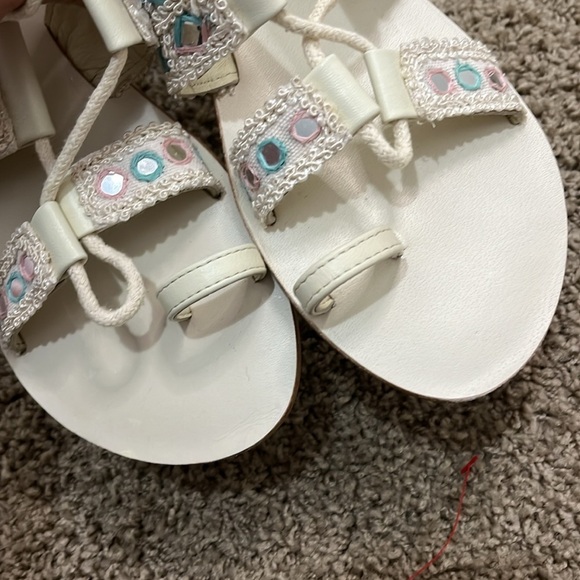 FREE PEOPLE NWOB Mantra Mirror Sandals / Natural - Picture 11 of 12
